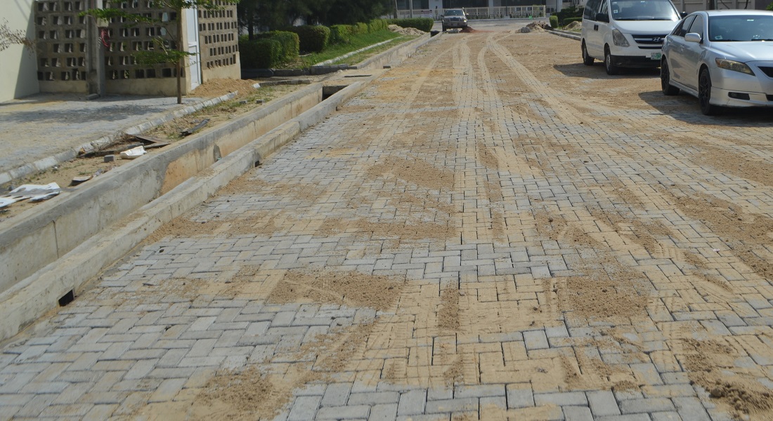 construction of road and drainage at Ayodele Odubiyi Street , Part of White Sand ,  Lekki Peninsula Phase I.